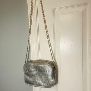 Victoria's Secret Silver Crossbody Bag with Chain